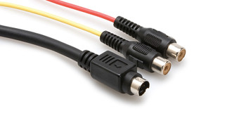 Hosa VSF-454 S-Video Breakout S-Video to Dual RCAF (10 in.) Hosa VSF-454 S-Video Breakout S-Video to Dual RCAF (10 in.)