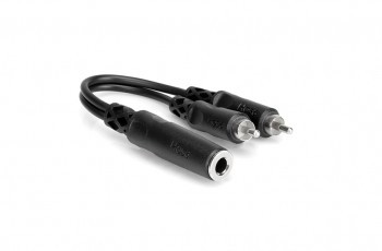 Hosa YPR-131 Y Cable 1/4 in TSF to Dual RCA Hosa YPR-131 Y Cable 1/4 in TSF to Dual RCA