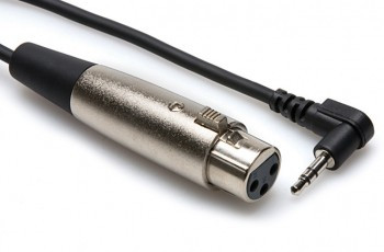 Hosa XVS-100F Microphone Cable XLR3F to Right-angle 3.5 mm TRS Hosa XVS-100F Microphone Cable XLR3F to Right-angle 3.5 mm TRS