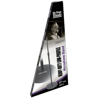 On-Stage Stands Heavy Duty Low Profile Mic Stand with 12¶_Ç_¶ Base On-Stage Stands Heavy Duty Low Profile Mic Stand with 12¶_Ç_¶ Base