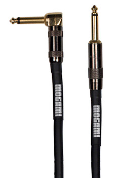 Mogami Platinum Guitar & Instrument Cable, Right Angle TS to Straight TS Mogami Platinum Guitar & Instrument Cable, Right Angle TS to Straight TS