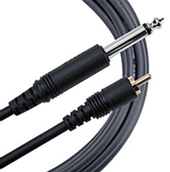 Mogami Pure Patch Hi-Definition Patch Cable, Molded 1/4" TS to RCA Mogami Pure Patch Hi-Definition Patch Cable, Molded 1/4" TS to RCA