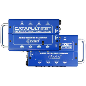 Radial Engineering Radial Catapult™ 4-channel Cat 5 Audio Snake - TX4M & RX4M Radial Engineering Radial Catapult™ 4-channel Cat 5 Audio Snake - TX4M & RX4M