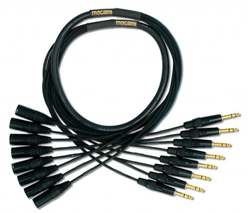 Mogami Gold 8-Channel Fan Out Snake Cable, TRS to XLR-M Mogami Gold 8-Channel Fan Out Snake Cable, TRS to XLR-M