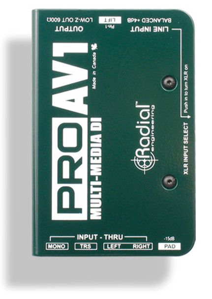 Radial Engineering ProAV1 Mono Multimedia DI