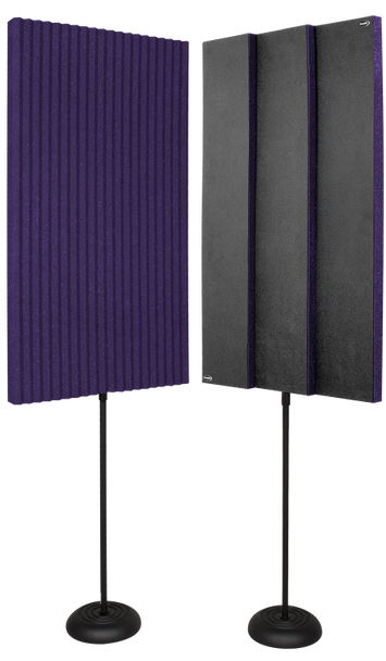 Auralex Acoustics 2x 3x24x48" ProMAX v2 Purple Panels & 2 Floor Stands