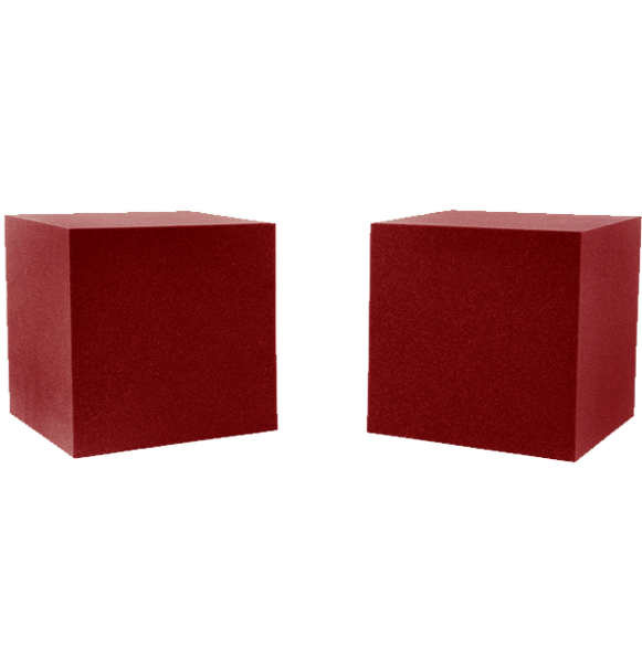 Auralex 12" x 12" x 12" CornerFill Cubes - Pair, Burgundy