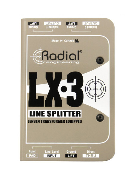 Radial LX-3 Line Splitter - Top View
