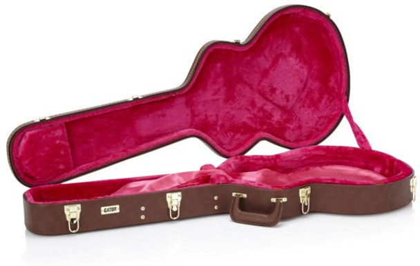 Gator GW-335-BROWN Semi-Hollow Guitar Deluxe Wood Case