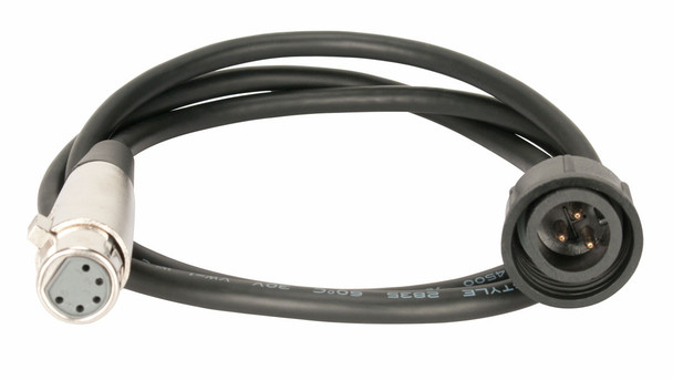 Elation Data-Out Adapter Cable for Sixpar IP LED Fixtures - Black