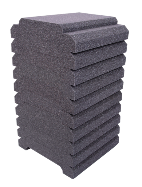 Auralex 16x  Charcoal 12" x 12" Royale panels