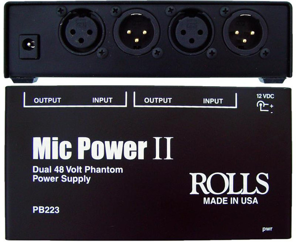 Rolls PB223 2 CH Phantom Power Adapter