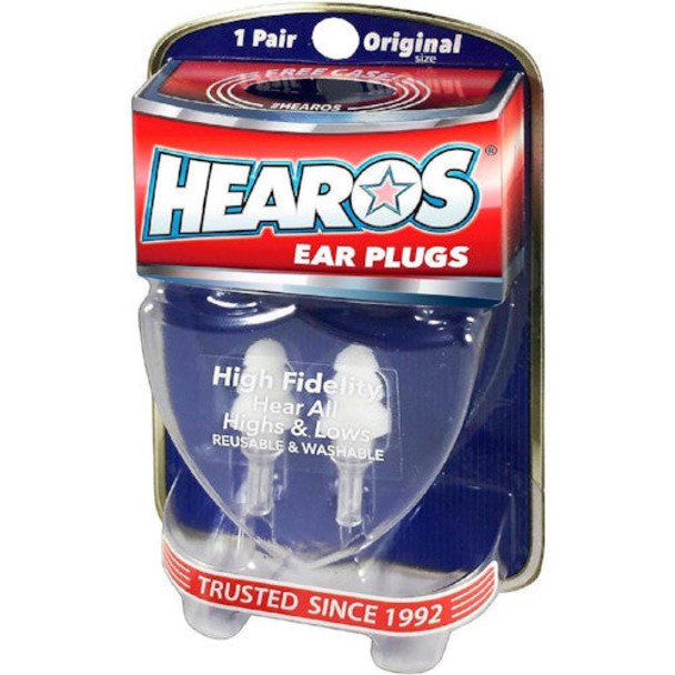 HEAROS High Fidelity Ear Plugs NRR12 Rated for Musicians with Case