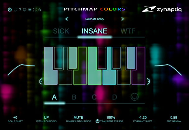 Zynaptiq PITCHMAP::COLORS Polyphonic Pitch Processor Unit