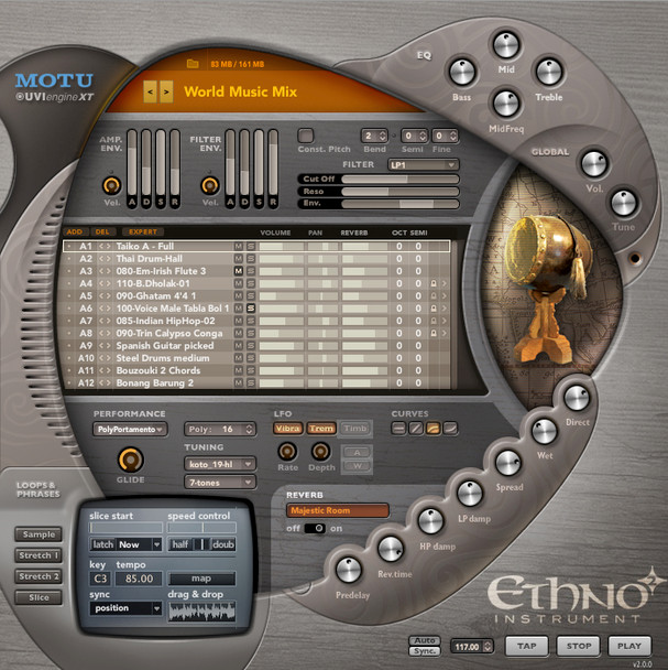 MOTU Ethno Instrument 2 Universal World/Ethnic Instrument Plug-In