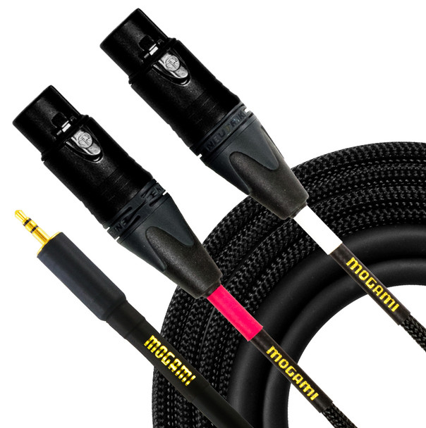 Mogami GOLD 3.5 TRS to Dual XLR Female Connectors