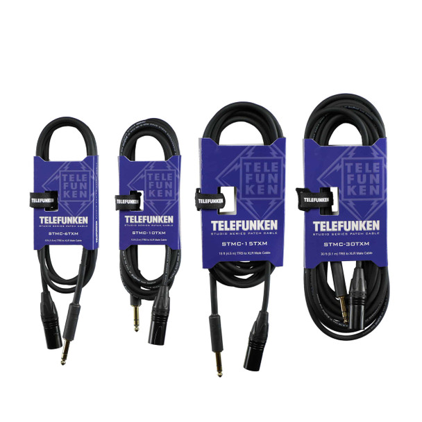 Telefunken STMC TXM Cables – TRS to XLR Male