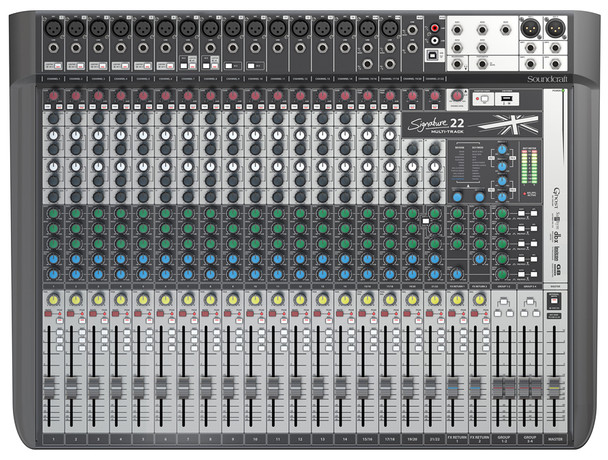 Soundcraft Signature 22-MTK Analog Mixer w/22-Track USB Recording