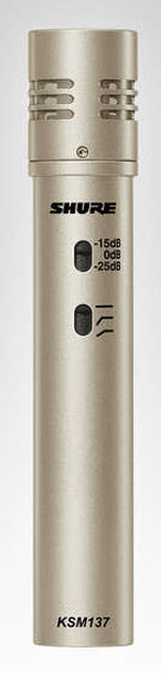 Shure KSM137/SL Cardioid Studio Condenser Microphone