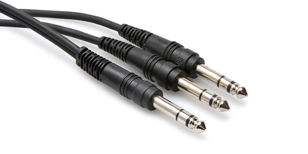Hosa Y Cable 1/4 in TRS to Dual 1/4 in TRS