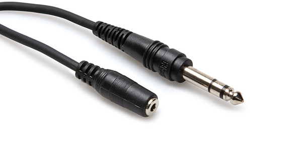 Hosa Headphone Extension Cable - 3.5 mm TRS-F to 1/4 in TRS-M