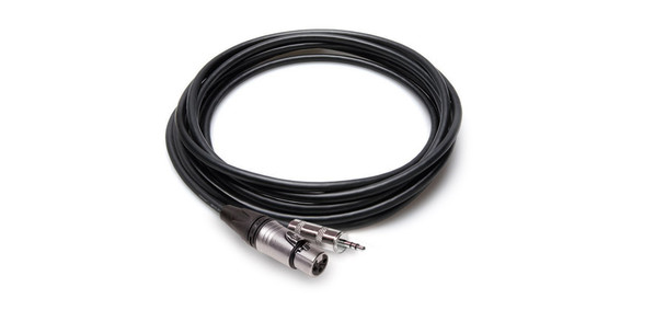 Hosa MXM-000 Microphone Cable Neutrik XLR3F to Hosa 3.5 mm TRS