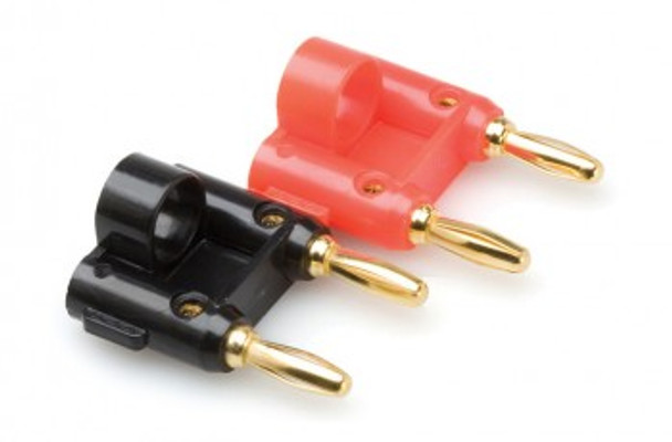 Hosa BNA-240 Connector Dual Banana, Wide Opening 2 pc.