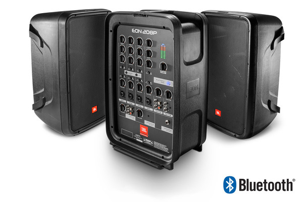 JBL EON208P Packaged 8" 2-Way PA with Powered 8-Channel Mixer and Bluetooth® - Open