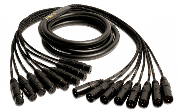 Mogami Gold 8-Channel Fan Out Snake Cable, XLR-F to XLR-M
