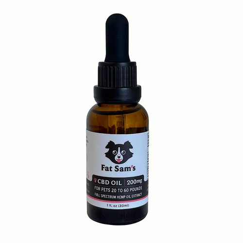 200mg Fat Sam's CBD Oil for Pets (20-60lbs)