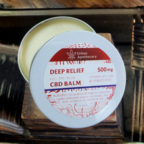 Formulated with nerve pain in mind, the Urban Apothecary Deep Relief CBD Balm is a rich, concentrated blend designed to support those living with neuropathy and other nerve sensitivities, or as a lightly scented general pain reliever. Formulated with nerve pain in mind, the Urban Apothecary Deep Relief CBD Balm is a rich, concentrated blend designed to support those living with neuropathy and other nerve sensitivities, or as a lightly scented general pain reliever.