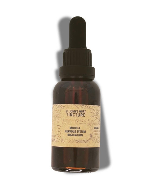 Our St John's Wort Tincture is made with organic emerging buds and aerial parts of the hypericum perforatum plant. Designed to support emotional balance, improve mood and reduce negative thought patterns.