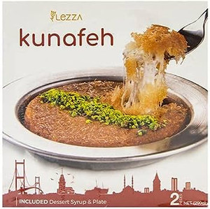 Lezza Turkish Kunafeh Traditional Sweet Dessert 2 Pieces (290g) Lezza Turkish Kunafeh Traditional Sweet Dessert 2 Pieces (290g)