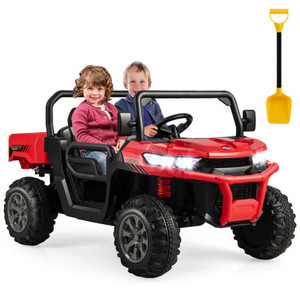24V Ride On Kids Car with Dump Bed and Remote Control-Red - Color: Red D681-TQ10212US-RE 24V Ride On Kids Car with Dump Bed and Remote Control-Red - Color: Red D681-TQ10212US-RE