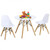 Kid's Modern Dining Table Set with 2 Armless Chairs B593-HW61364-2