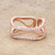 Marina 0.5ct CZ Rose Gold Abstract Cuff Ring R599-R08491A-C01