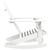 Garden Rocking Chair White Hardwood Medium Garden Rocking Chair A949-40861