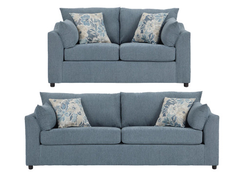 13950 Sofa & Loveseat: Dexter Flint