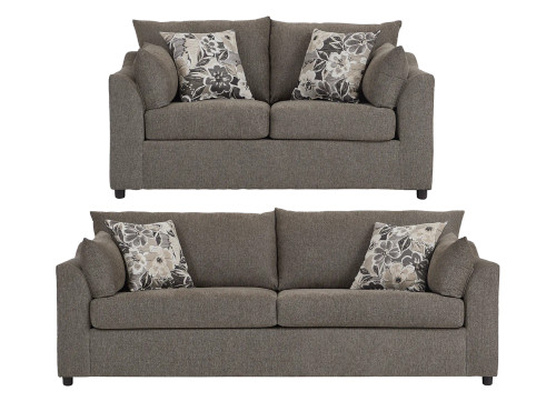 13950 Sofa & Loveseat: Dexter Fern