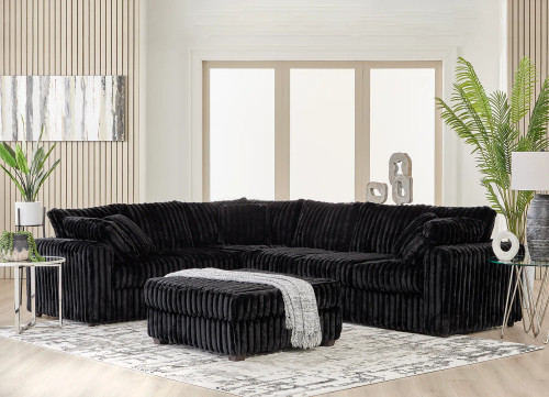 24550 Sectional Set: Mondo Black