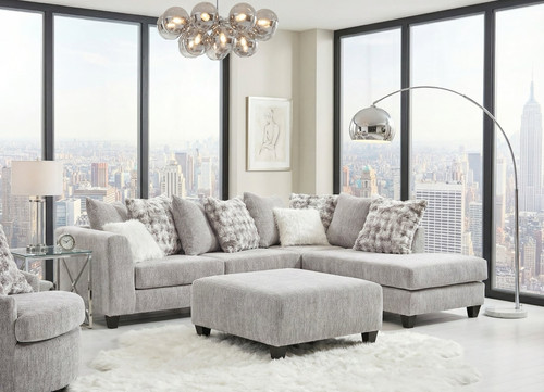 H-1852 Sectional Set: Galactic Light Gray