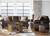 17400 Sofa & Loveseat Set: Ridgeline Brownie