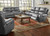 69503 Sofa & Glider Loveseat: Avalanche Charcoal
