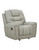 98705-10G Glider Recliner: Brown: Light Gray & Cream