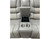 98705 Sofa & Glider Loveseat Set: Light Gray & Cream