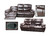 RR9931 Sofa & Loveseat Set: Brown