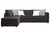 1100 Sectional Set: Ultimate Ebony