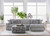 14600 Sectional Set: Bon Bon Shadow