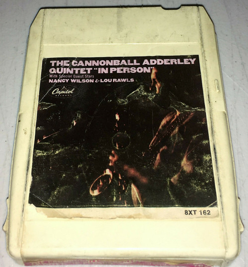 The Cannonball Adderley Quintet-"In Person" 8-TRACK TAPE Lou Rawls PLAY-TESTED!
