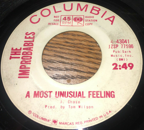 The Improbables-"A Most Unusual Feeling" 1964 NORTHERN SOUL WL-PROMO 45 Hear!